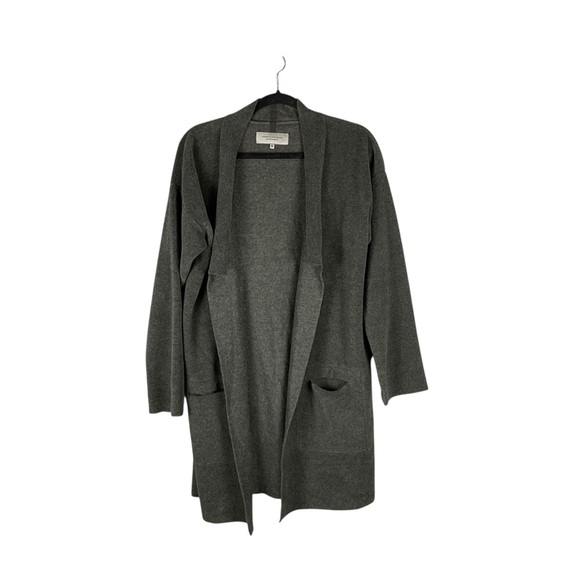 Henriette Steffensen Copenhagen Gray Open Front Cardigan Jacket Medium - Picture 1 of 7